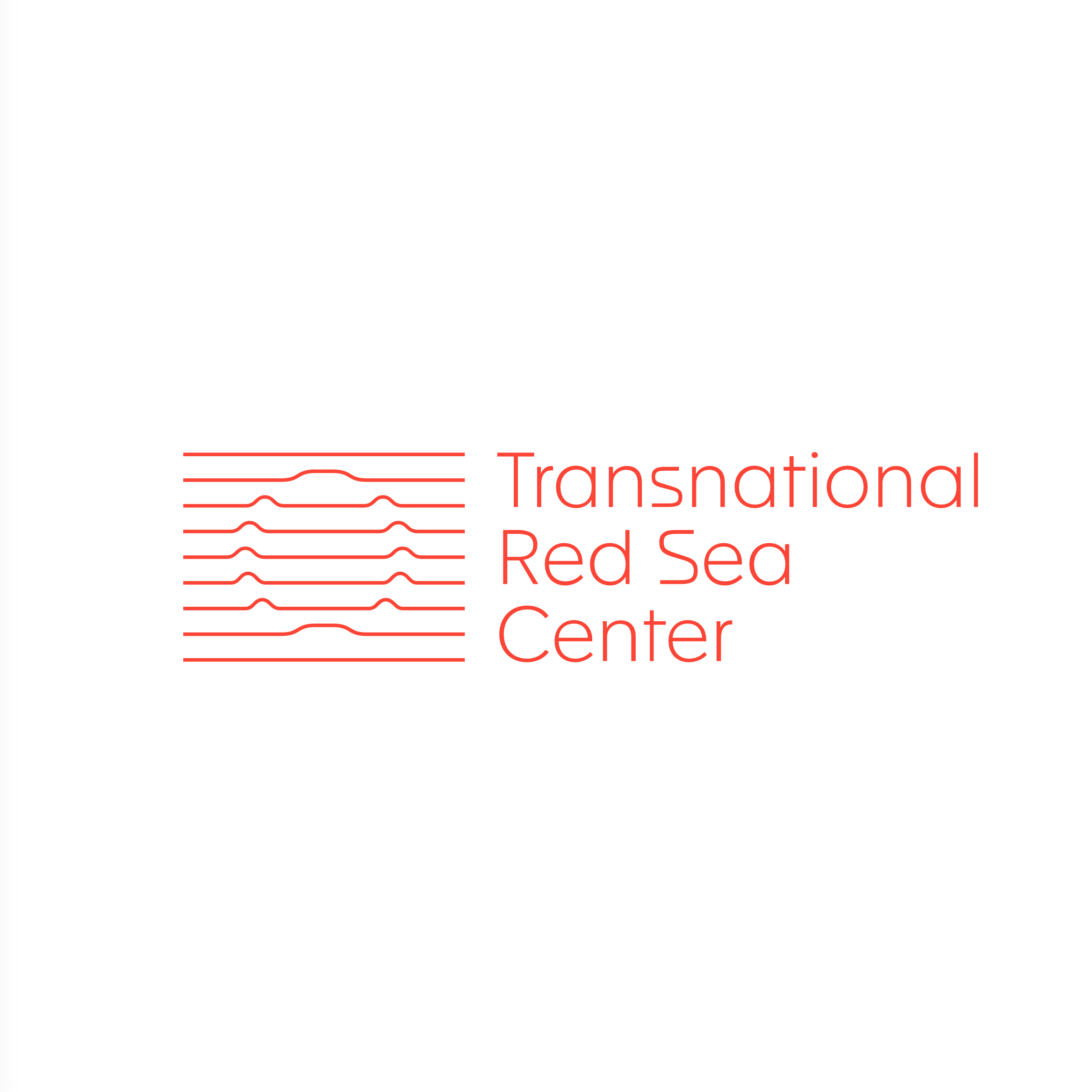 logo and typographic layout for Transnational Red Sea Center
