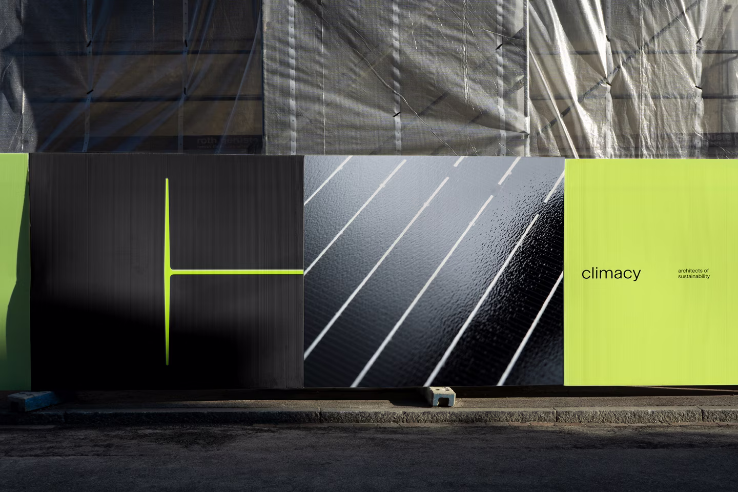 Architectural surface with translucent material and structural grid texture